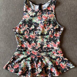 Floral Peplum Top